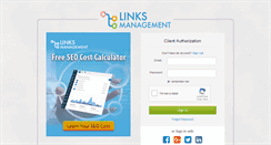 Desktop Screenshot of cp.linksmanagement.com